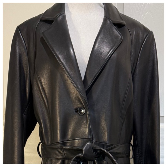Leather Trench Coat - Picture 3 of 12